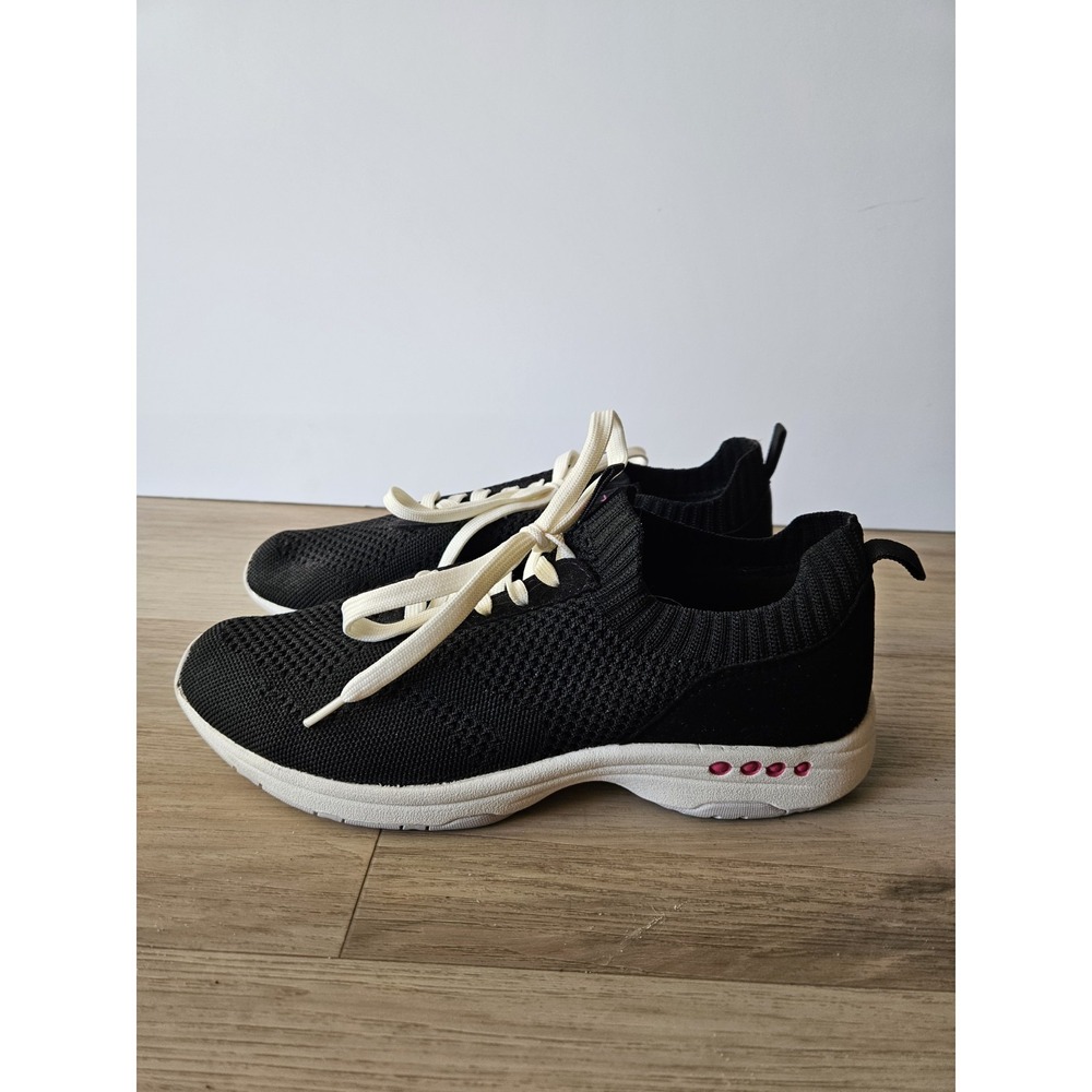 Easy Spirit Tahlor 2 Women's Knit‎ Sneakers Black Walking Shoes Comfort Slip On